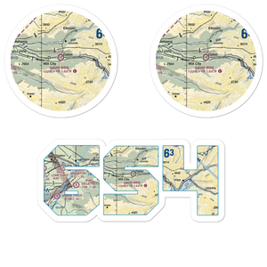 Davis Airport (6S4) VFR Sectional Sticker Pack