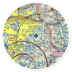 Bird's Nest Airport (6R4) VFR Sectional Sticker (30 mile)