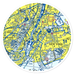 New York Skyports Inc Seaplane Base (6N7) VFR Sectional Sticker (30 mile)