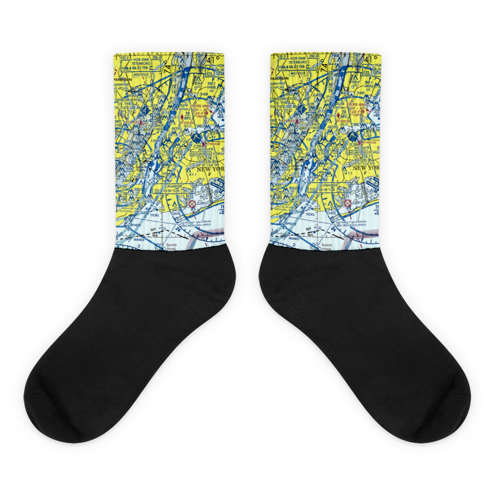 New York Skyports Inc Seaplane Base (6N7) VFR Sectional Socks 