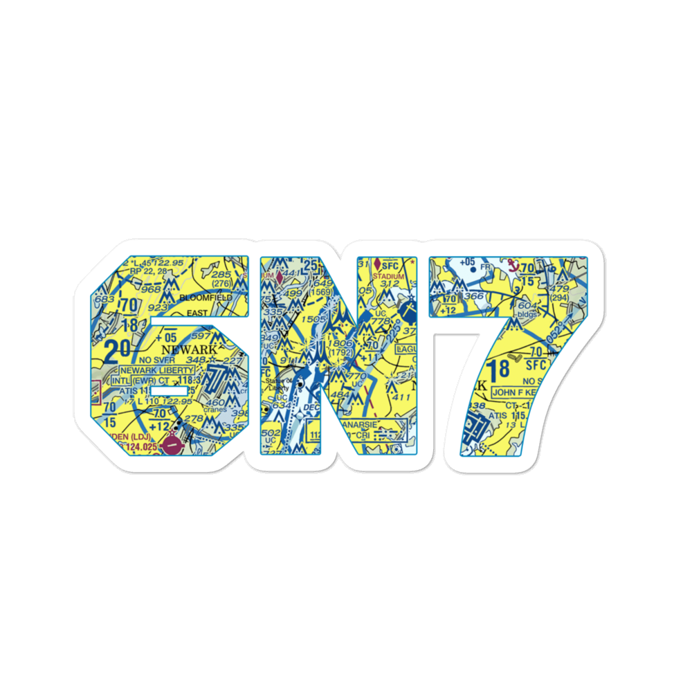 New York Skyports Inc Seaplane Base (6N7) VFR Sectional Sticker 