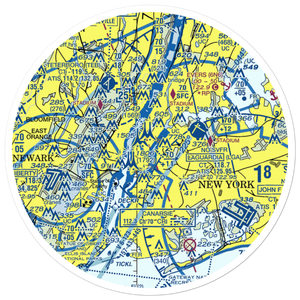 East 34th Street Heliport (6N5) VFR Sectional Sticker (30 mile)