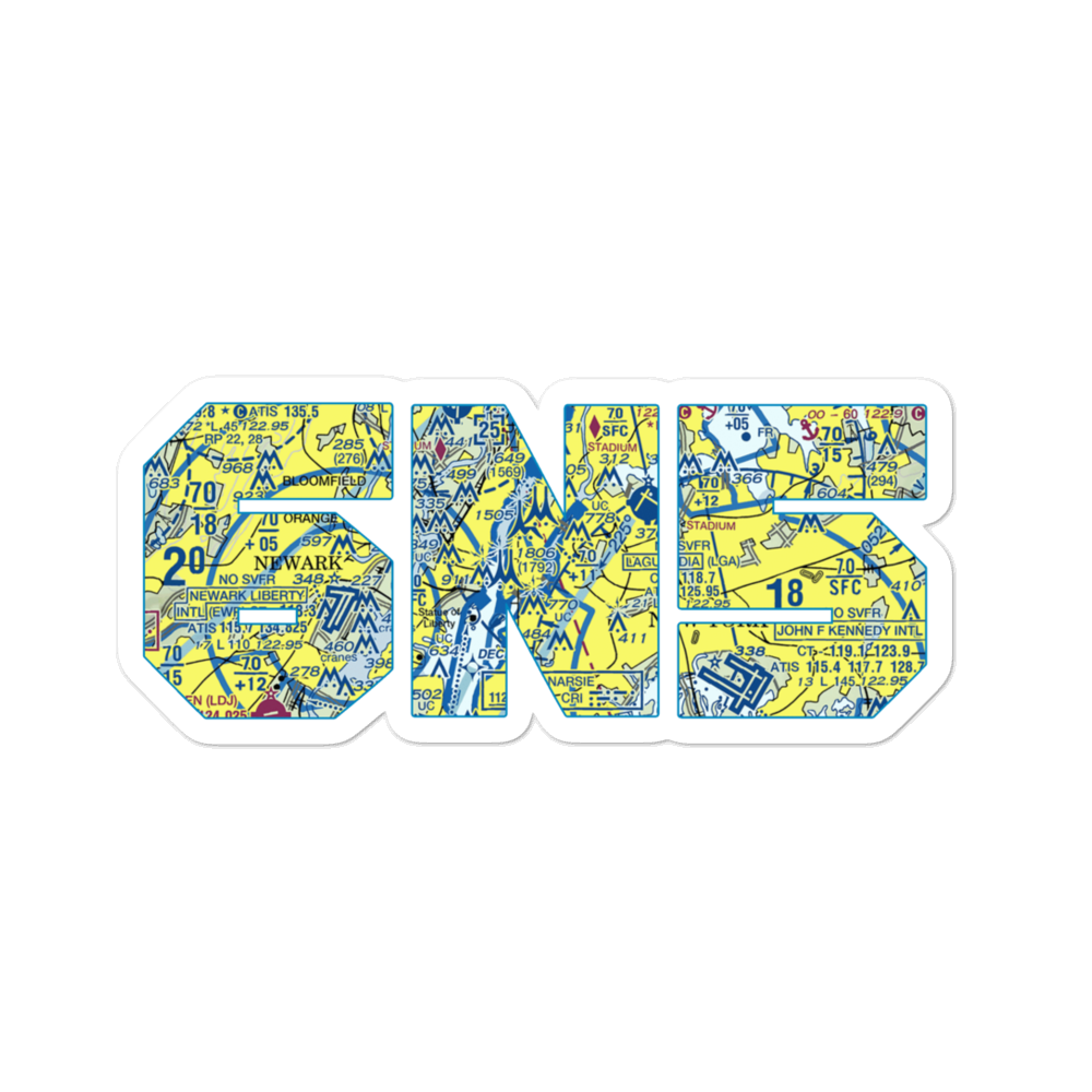 East 34th Street Heliport (6N5) VFR Sectional Sticker 