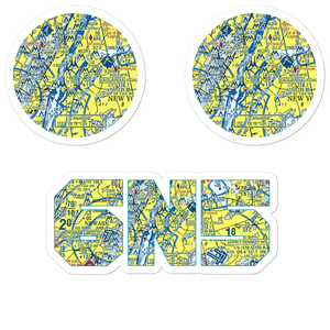 East 34th Street Heliport (6N5) VFR Sectional Sticker Pack