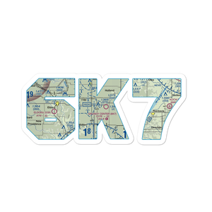 Grundy Center Municipal Airport (6K7) VFR Sectional Sticker