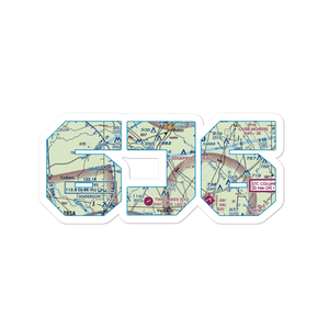 Edgefield County Airport (6J6) VFR Sectional Sticker