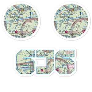 Edgefield County Airport (6J6) VFR Sectional Sticker Pack