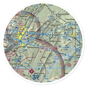 Cove Valley Airport (6G6) VFR Sectional Sticker (30 mile)