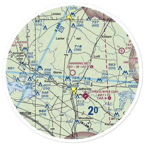 Manning Field (6F7) VFR Sectional Sticker (30 mile)