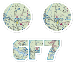Manning Field (6F7) VFR Sectional Sticker Pack