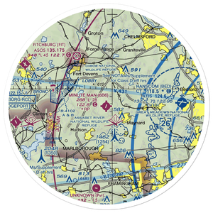 Minute Man Air Field (6B6) VFR Sectional Sticker (30 mile)