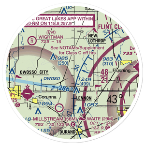 Bean Blossom Airport (6B3) VFR Sectional Sticker (20 mile)