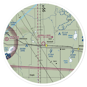 Kimball Municipal Airport (6A6) VFR Sectional Sticker (30 mile)