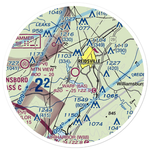 Warf Airport (6A5) VFR Sectional Sticker (20 mile)