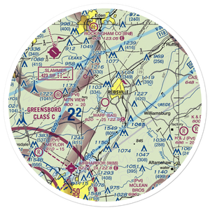 Warf Airport (6A5) VFR Sectional Sticker (30 mile)