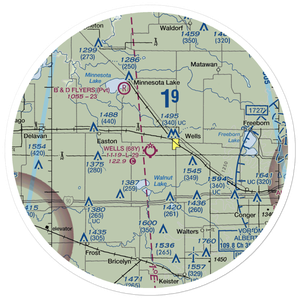 Wells Municipal Airport (68Y) VFR Sectional Sticker (30 mile)