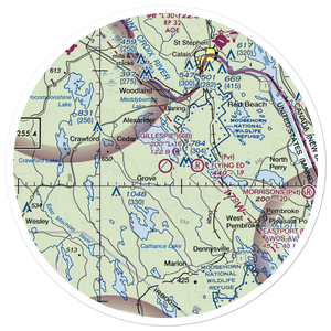 Gillespie Field (66B) VFR Sectional Sticker (30 mile)