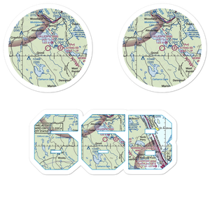 Gillespie Field (66B) VFR Sectional Sticker Pack