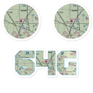 Page Regional Airport (64G) VFR Sectional Sticker Pack