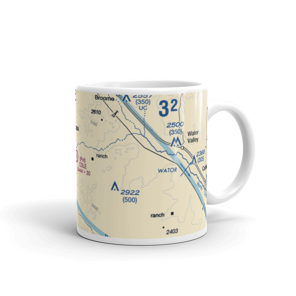 Alvie Cole Ranch Airport (64F) VFR Sectional  Mug 
