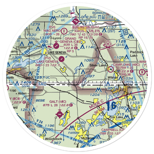 Vincent Airport (64C) VFR Sectional Sticker (30 mile)