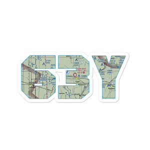 Tyler Municipal Airport (63Y) VFR Sectional Sticker