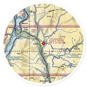 Colville Municipal Airport (63S) VFR Sectional Sticker (30 mile)