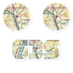 Colville Municipal Airport (63S) VFR Sectional Sticker Pack