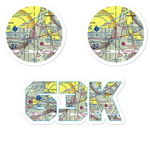 Hillside Airport (63K) VFR Sectional Sticker Pack