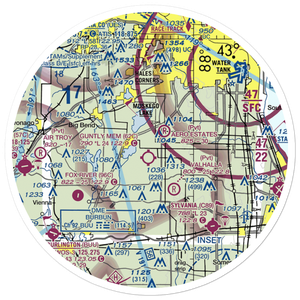 Cindy Guntly Memorial Airport (62C) VFR Sectional Sticker (30 mile)