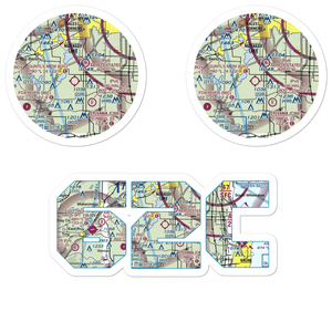 Cindy Guntly Memorial Airport (62C) VFR Sectional Sticker Pack