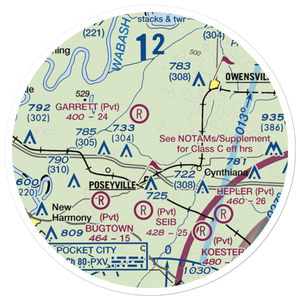Ralph E. Koch Airport (61Y) VFR Sectional Sticker (20 mile)