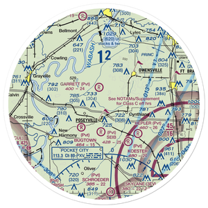 Ralph E. Koch Airport (61Y) VFR Sectional Sticker (30 mile)