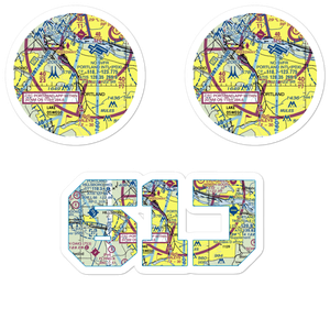 Portland Downtown Heliport (61J) VFR Sectional Sticker Pack