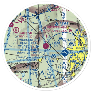 Spencer Airport (60M) VFR Sectional Sticker (20 mile)