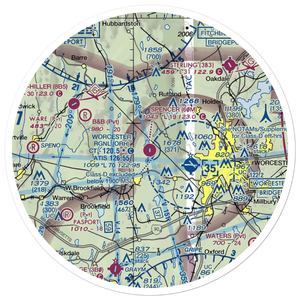 Spencer Airport (60M) VFR Sectional Sticker (30 mile)