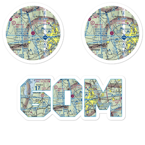Spencer Airport (60M) VFR Sectional Sticker Pack