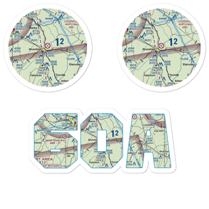 Brundidge Municipal Airport (60A) VFR Sectional Sticker Pack