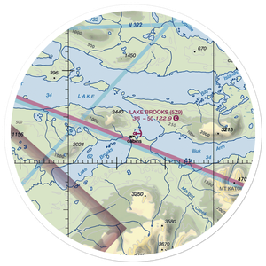 Lake Brooks Seaplane Base (5Z9) VFR Sectional Sticker (30 mile)