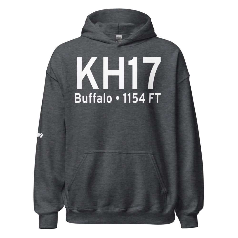 Buffalo Municipal Airport (KH17) ICAO Hoodie Sweatshirt 