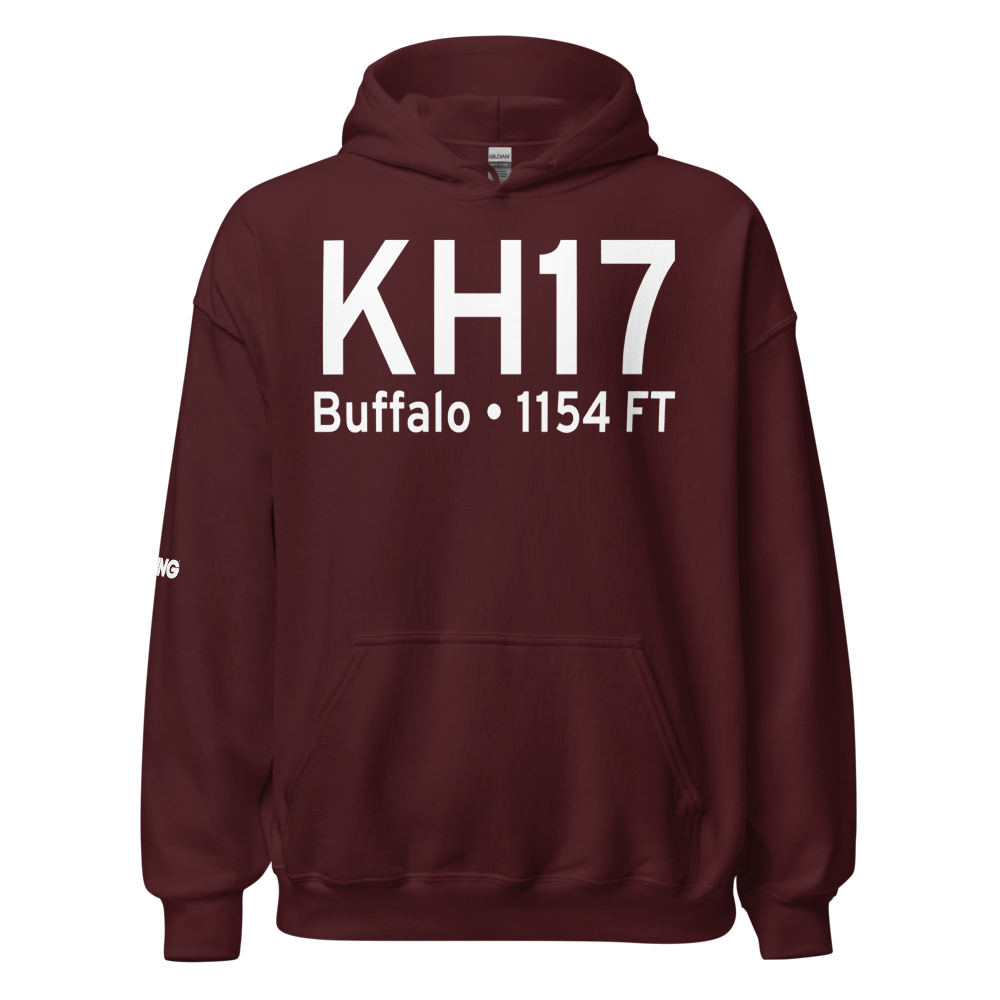Buffalo Municipal Airport (KH17) ICAO Hoodie Sweatshirt 