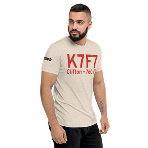 Clifton Municipal Isenhower Field (K7F7) ICAO Tri-blend T-Shirt