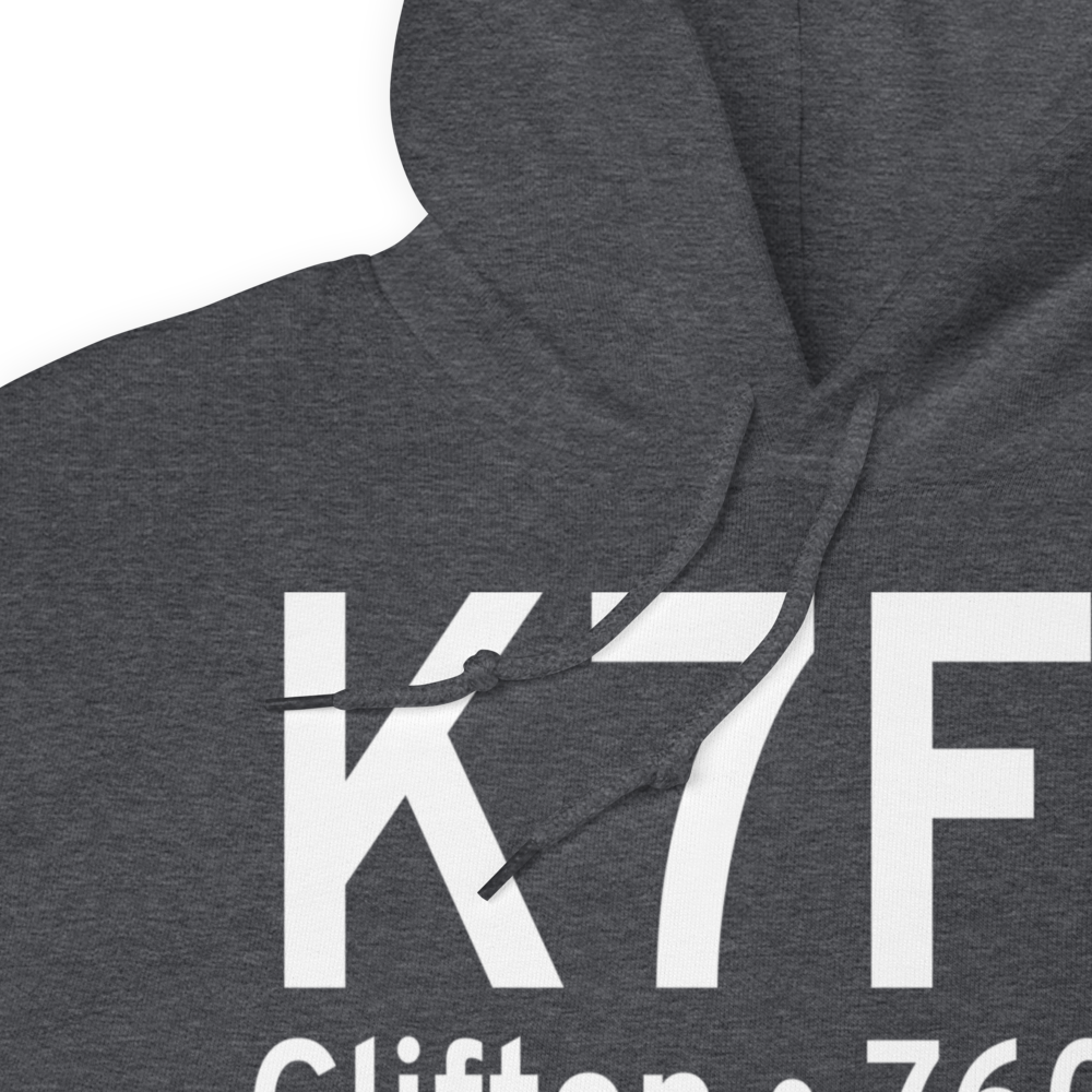 Clifton Municipal Isenhower Field (K7F7) ICAO Hoodie Sweatshirt 