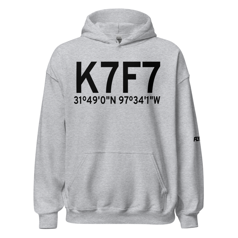 Clifton Municipal Isenhower Field (K7F7) ICAO Hoodie Sweatshirt 