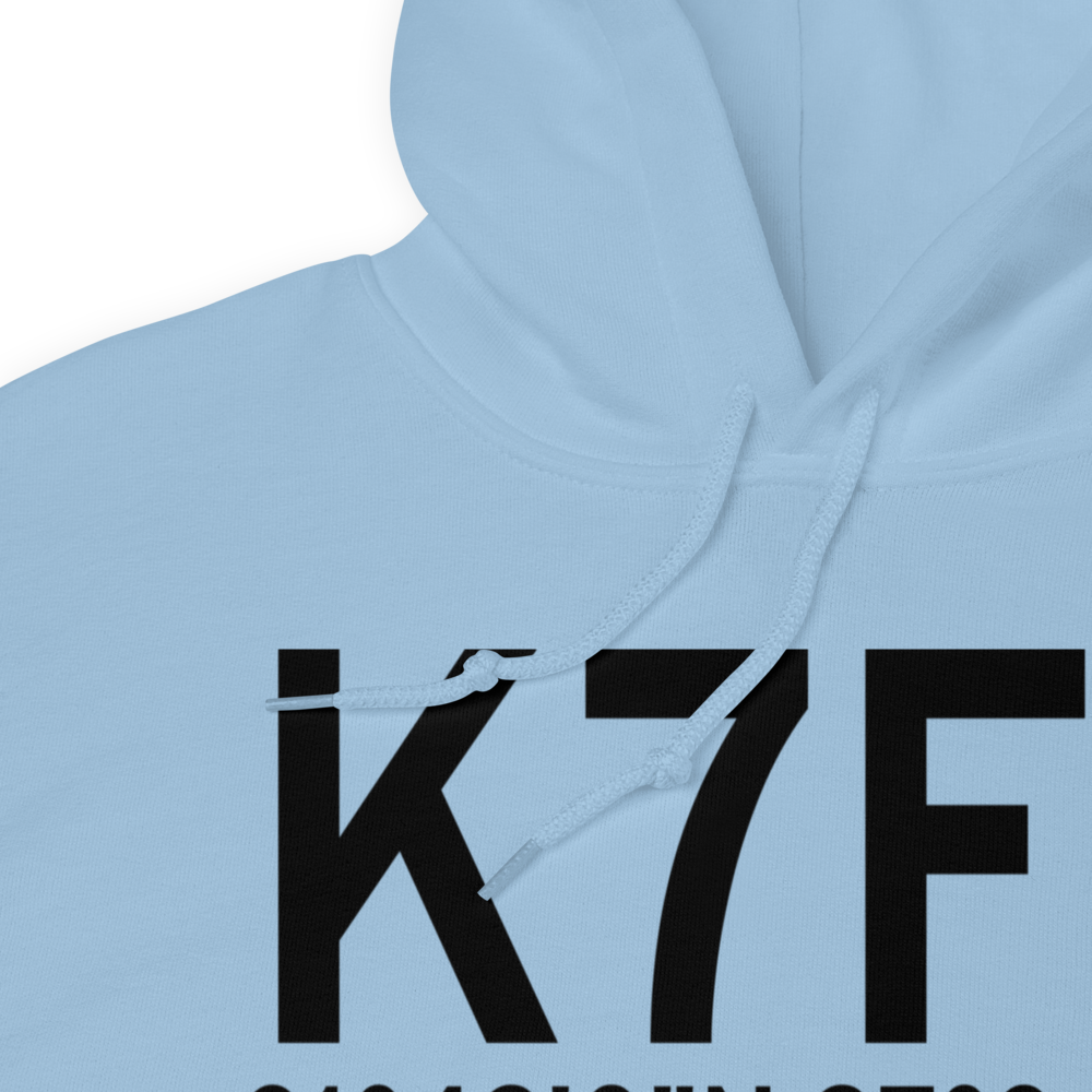 Clifton Municipal Isenhower Field (K7F7) ICAO Hoodie Sweatshirt 