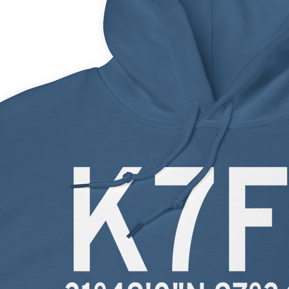 Clifton Municipal Isenhower Field (K7F7) ICAO Hoodie Sweatshirt 