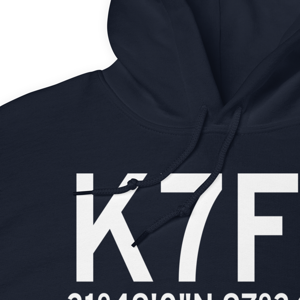 Clifton Municipal Isenhower Field (K7F7) ICAO Hoodie Sweatshirt 