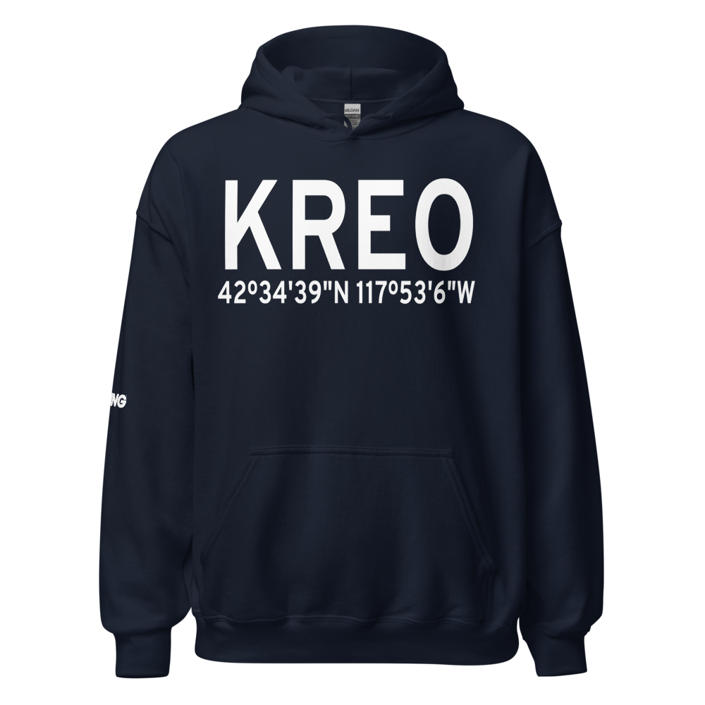 Rome State Airport (KREO) ICAO Hoodie Sweatshirt 