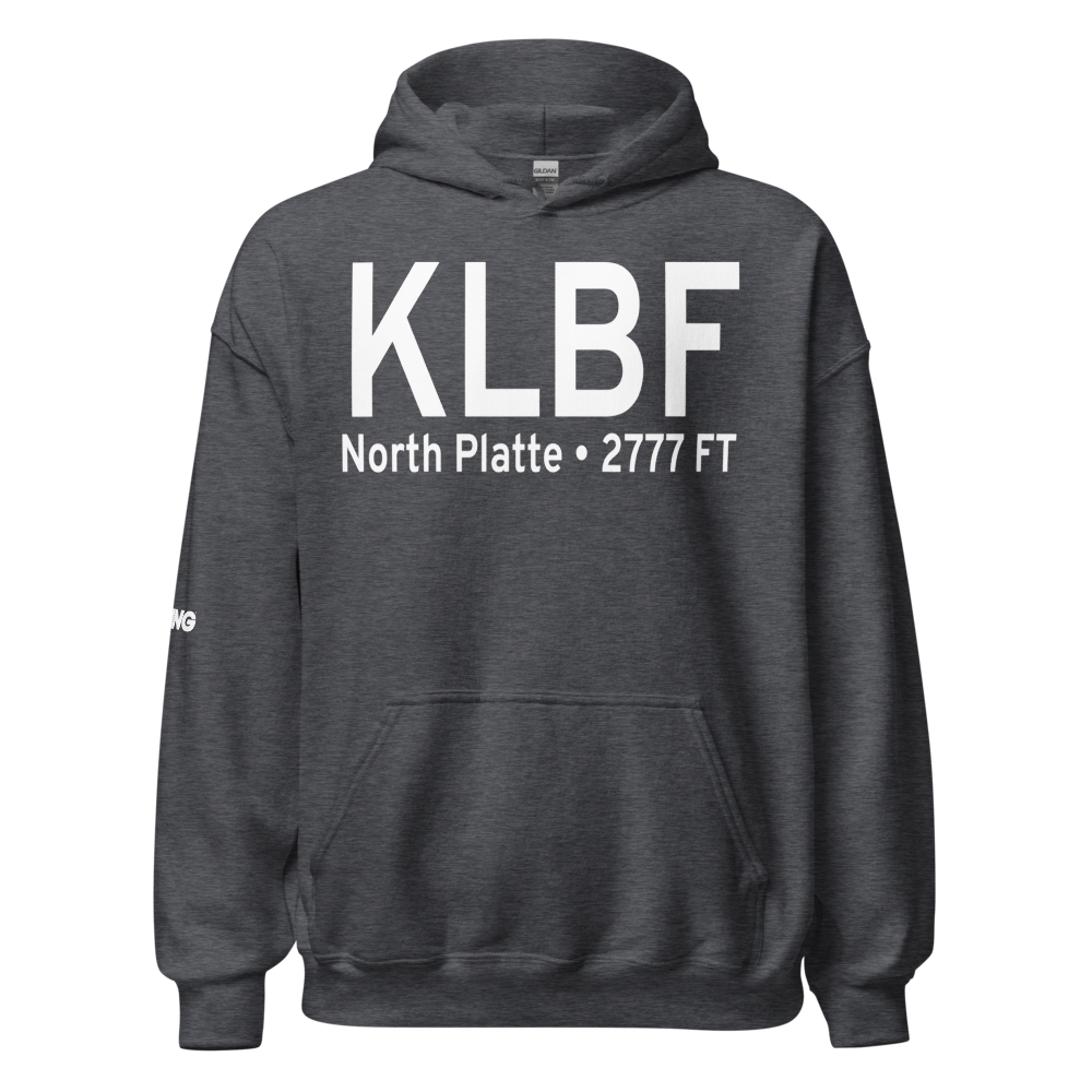 North Platte Regional Airport Lee Bird Field (KLBF) ICAO Hoodie Sweatshirt 