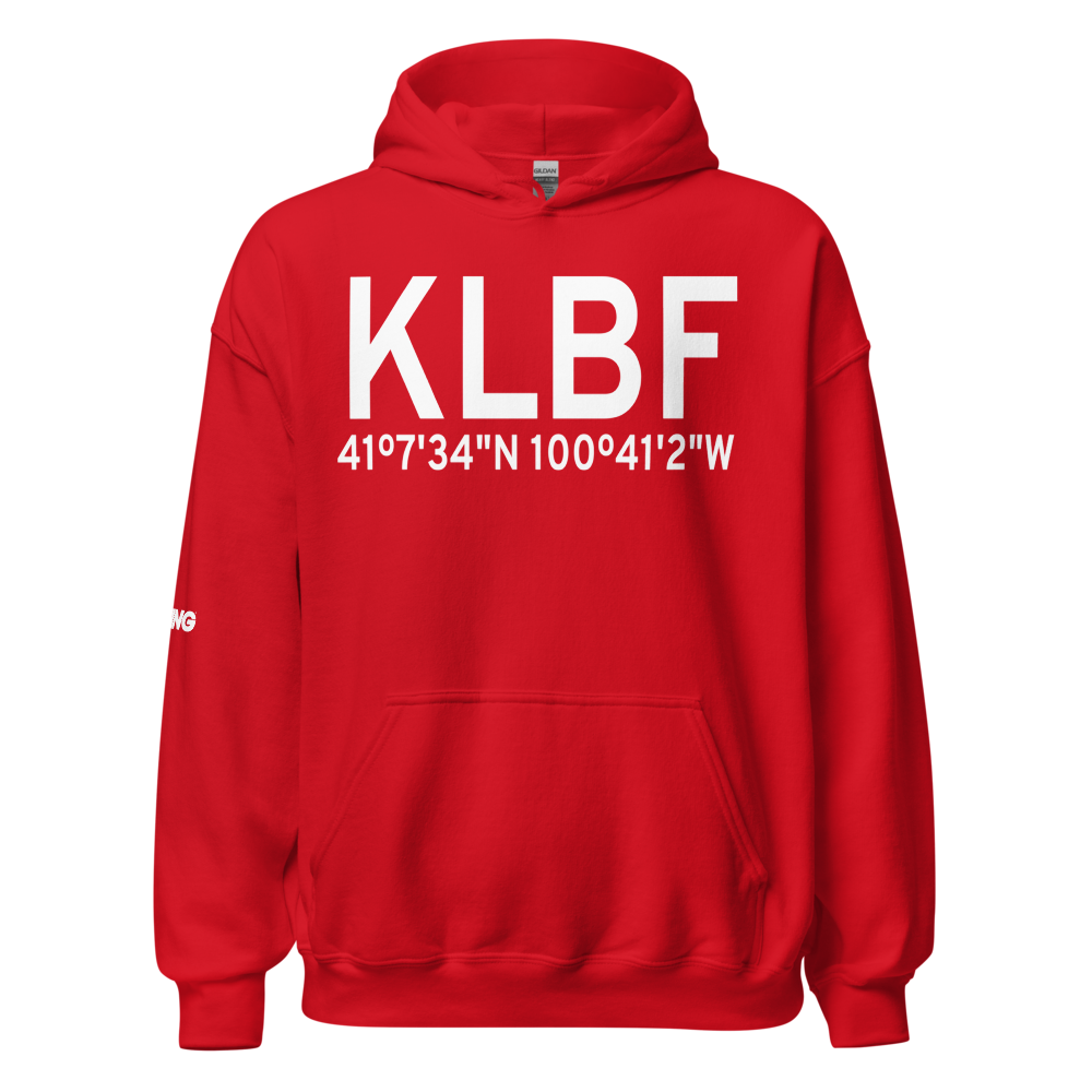 North Platte Regional Airport Lee Bird Field (KLBF) ICAO Hoodie Sweatshirt 